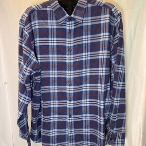 UNTUCKit Barrington Tall XXXL Plaid Flannel Shirt